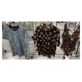 2 Louis Vuitton-Print Shirts & La Lune Swimsuit