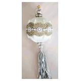 4 Crystal Palace Pearl 5' Ball Tassels, Sealed