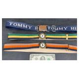 3 Menï¿½s Belts ï¿½ï¿½Tommy Hilfiger & Solid Brass