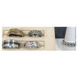 5 Assorted Menï¿½s Rings, Various Designs & Material