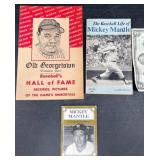 3 Vntg Baseball Booksï¿½ Mickey Mantle, Hall of Fame