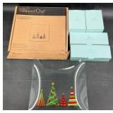 Pampered Chef Plate & PartyLite Candle Holders
