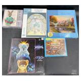 5 Jigsaw Puzzles ï¿½ Thomas Kinkade, Gory, Schimmel