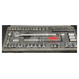 UltraSteelï¿½54-Pc SAE & Metricï¿½1/4-3/8'ï¿½Socket Set