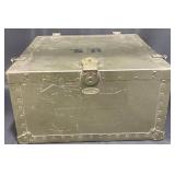 US Military Green Storage Chest Trunk Foot Locker