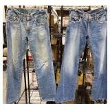 2 Prs True Religion Menï¿½s Sz 34 Jeansï¿½Ricky & Joey