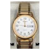 Vintage Gruen Gold Tone Quartz Watch, Original Box