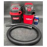 2 Hyper Tough 1.5 Gallon 2HP Wet/Dry Vacuums Works