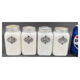 Vintage Hazel Atlas Black Shield Range Set