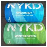 2 Cans NYKDï¿½Nicotine Pouchesï¿½ï¿½ 2 Flavors