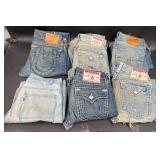6 Pairs True Religion & Leviï¿½s Menï¿½s Jeans