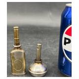 2 Antique 1800ï¿½s Mini Oil Cans
