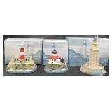 3 Harbour Lights Lighthouse Model Figurines