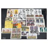 Vintage Stereoview Cards & Postcards Lot