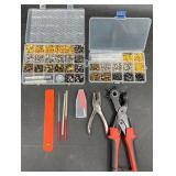 Leather Crafting Tools w Rivets & Punches