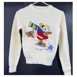 Vntg 1970's Child's Disney Donald Duck Sweater