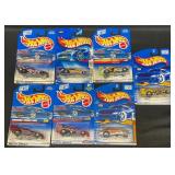 7 Hot Wheels Funny Cars, Mixed Years & Models