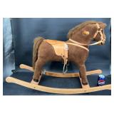 Plush WoodenRocking Horse from Poland