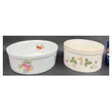 2 Oven Bakeware Dishes Wedgwood Wild Strawberry+