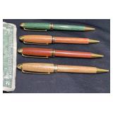 4 Wooden Ballpoint Pens