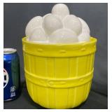Vintage McCoy Ceramic Basket of Eggs Cookie Jar