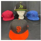 4 Hats  LA Dodgers, SF Giants, Oakland A's