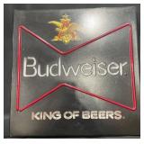 Budweiser King of Beers Electric Bar Sign