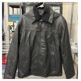 Sonoma Leather Jacket w Fleece Collar Men's Sz M