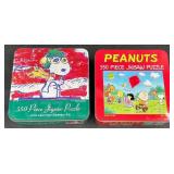 2 Vntg Collector's Charlie Brown Peanuts Puzzles
