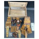 Antique Yoroi Mini Samurai Armor Display