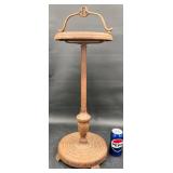 Antique Rustic Pot Metal Ashtray Stand