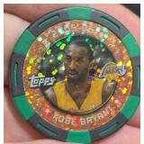 Kobe BryantNBA Topps Lakers Green Foil Poker Chip