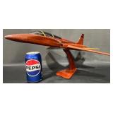 T-38 TalonWooden Airplane Jet Model on Stand