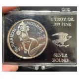 Marilyn Monroe, Joe DiMaggio 1 Troy Oz Silver Coin