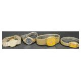 4 Vintage Seiko Watches Assorted Styles