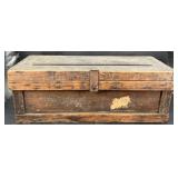Antique Carpenter's Wooden Storage Chest Tool Box