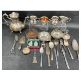 Large Silver Lot  Some Silverplate