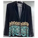 NEW Ilana Wolf Black Velvet Jacket Women's Sz M