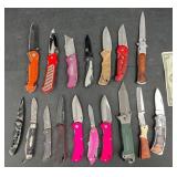 17Assorted Pocket Knives  Kamp King, Elvis +