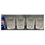 4 Waterford Marquis Crystal 4' Tall Glasses