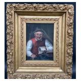 Antique Carl Schleicher Oil Painting onBoard