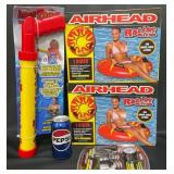 2 Airhead Rollin' River Tubes, Water Bazooka +