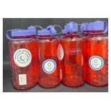 12 New Nalgene Drinking Bottles 32 oz. Red