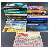 17 Star Trek Books  Trektoons & Novels