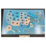 Complete US State Quarter Display Coin Set