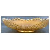 Vintage 9'IridescentCarnival Glass Bowl