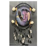 Hand Painted Native American Dreamcatcher Decor