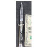Italian Stiletto Button Folding Knife INOX Blade