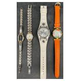 4 Women's Watches - Murano Italy, Pulsar +