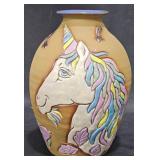 A & A PotteryCotopaxiUnicorn Vase